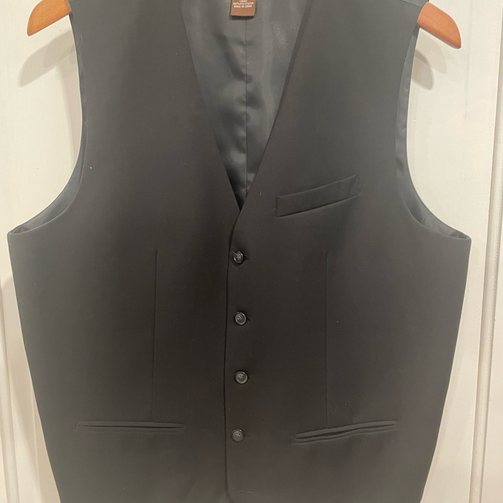 Perry Ellis Charcoal Men's Vest
